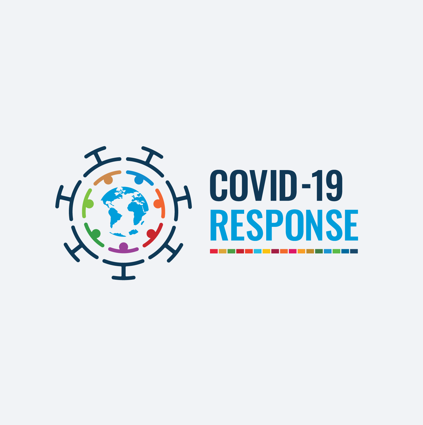 COVID-19 Response Logo branding by John Gillespie